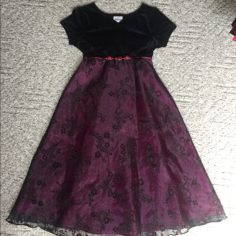 Velvet top dress